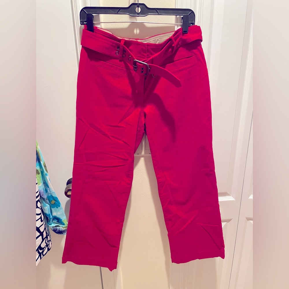 Tommy Hilfiger Red Pants…Janie Fit Size 6 with cute belt.